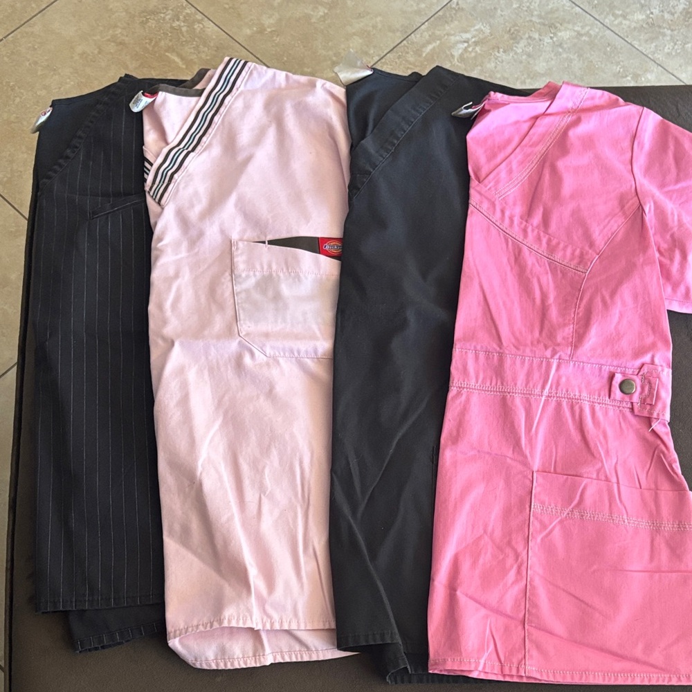 Dickies Black and Pink Women's Tops